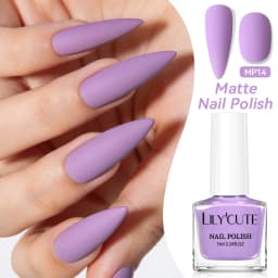 LILYCUTE 7ml 28 Colors Matte Nail Polish Pink Coffee Brown Air Dry No Need Cure Nail Art DIY At Home Manicure Design