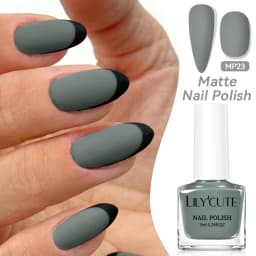 LILYCUTE 7ml 28 Colors Matte Nail Polish Pink Coffee Brown Air Dry No Need Cure Nail Art DIY At Home Manicure Design