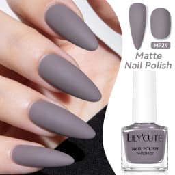 LILYCUTE 7ml 28 Colors Matte Nail Polish Pink Coffee Brown Air Dry No Need Cure Nail Art DIY At Home Manicure Design