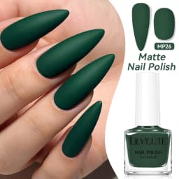 LILYCUTE 7ml 28 Colors Matte Nail Polish Pink Coffee Brown Air Dry No Need Cure Nail Art DIY At Home Manicure Design