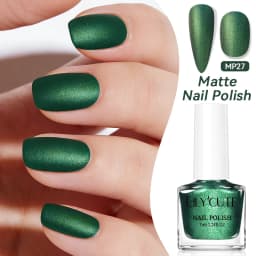 LILYCUTE 7ml 28 Colors Matte Nail Polish Pink Coffee Brown Air Dry No Need Cure Nail Art DIY At Home Manicure Design