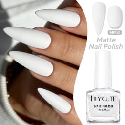LILYCUTE 7ml 28 Colors Matte Nail Polish Pink Coffee Brown Air Dry No Need Cure Nail Art DIY At Home Manicure Design
