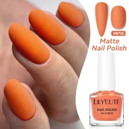 LILYCUTE 7ml 28 Colors Matte Nail Polish Pink Coffee Brown Air Dry No Need Cure Nail Art DIY At Home Manicure Design