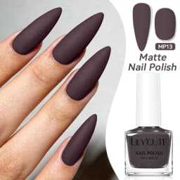 LILYCUTE 7ml 28 Colors Matte Nail Polish Pink Coffee Brown Air Dry No Need Cure Nail Art DIY At Home Manicure Design