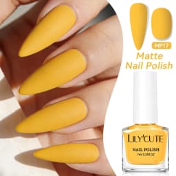 LILYCUTE 7ml 28 Colors Matte Nail Polish Pink Coffee Brown Air Dry No Need Cure Nail Art DIY At Home Manicure Design