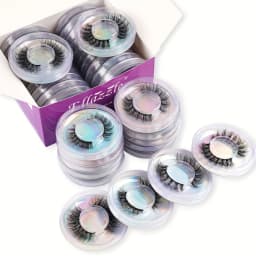 20 Pairs 4 Styles Wispy Faux Mink False Eyelashes Mixed Dramatic Thick Curled Fluffy Strip lashes Multipack for Eyes Makeup Sets