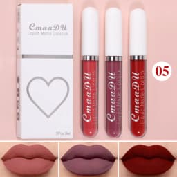 1/3pcs Matte Lipstick Set Liquid Waterproof Velvet Sexy Red Lip Gloss Kit Makeup Lasting Non-stick Cup Lip Tint Beauty Cosmetics