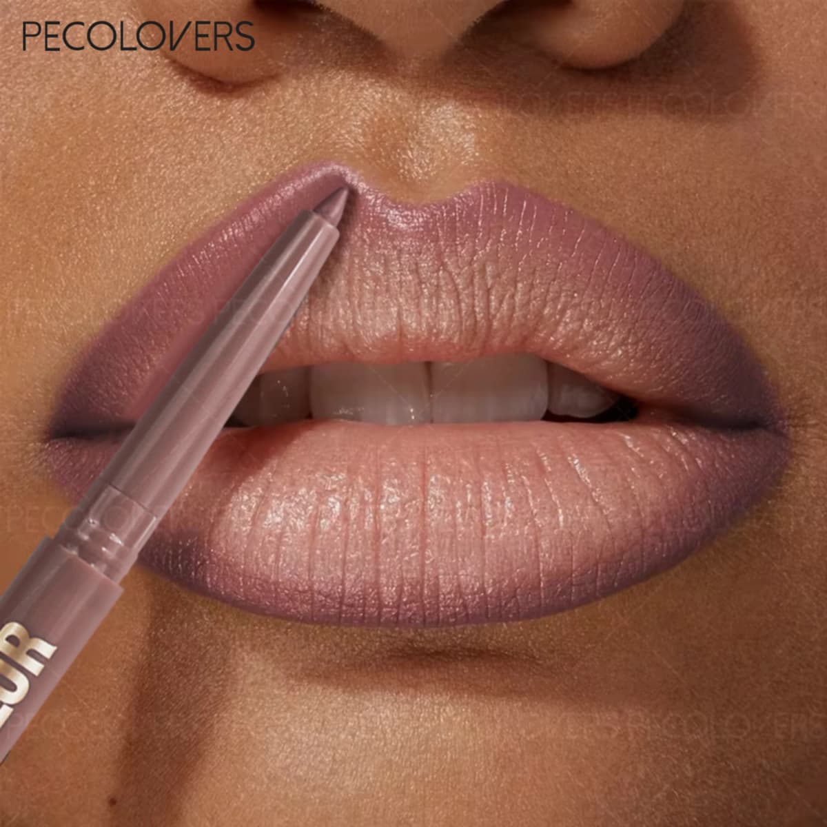 Matte Lip Liner Pencil, Waterproof Sweatproof Long-Lasting, Smooth Pigmented, Twist-Up, for Lip Shaping, Beginner-Friendly