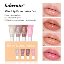 Summer Butter Mini Lip Balm Travel Kit Buttery Moisturizing Tinted Lip Balm Watery Multi-color Lipstick For All Skin Types