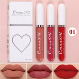 6 Colors/Set Fashion Matte Lip Gloss Sets Natural Moisturize Waterproof Lasting Velvet Sexy Red Liquid Lipstick Beauty Cosmetic