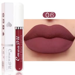 6 Colors/Set Fashion Matte Lip Gloss Sets Natural Moisturize Waterproof Lasting Velvet Sexy Red Liquid Lipstick Beauty Cosmetic