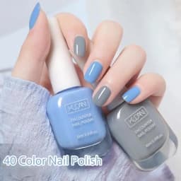 10ml Water-based Nail Polish Long Lasting Tearable Quick Dry No Bake Semi-permanent Varnish DIY Fashion Manicure 40 Color