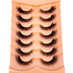 7pairs Natural Russian Strip Lashes Fluffy Mink Lashes 3D False Eyelashes Fluffy Volume Eyelashes Fake Eyelash Extension Make Up