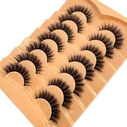 7pairs Natural Russian Strip Lashes Fluffy Mink Lashes 3D False Eyelashes Fluffy Volume Eyelashes Fake Eyelash Extension Make Up