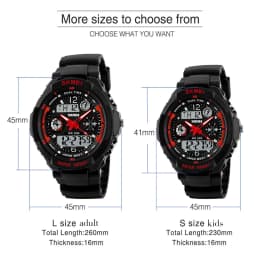 SKMEI 1060 Dual Display Quartz Watch for Kids Waterproof Sport Children Anti-Shock Boy Girl Digital Wristwatches Relogio 0931