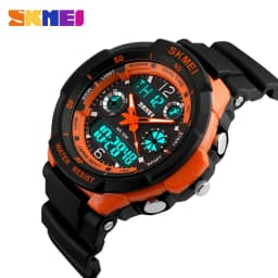 SKMEI 1060 Dual Display Quartz Watch for Kids Waterproof Sport Children Anti-Shock Boy Girl Digital Wristwatches Relogio 0931