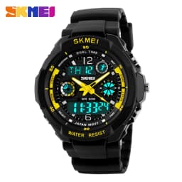 SKMEI 1060 Dual Display Quartz Watch for Kids Waterproof Sport Children Anti-Shock Boy Girl Digital Wristwatches Relogio 0931