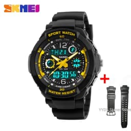 SKMEI 1060 Dual Display Quartz Watch for Kids Waterproof Sport Children Anti-Shock Boy Girl Digital Wristwatches Relogio 0931