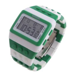 Digital LED Watches Unisex Colorful Constructor Watch Blocks Splice Sports Wristwatch For Children Xmas New Year Gifts