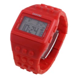 Digital LED Watches Unisex Colorful Constructor Watch Blocks Splice Sports Wristwatch For Children Xmas New Year Gifts
