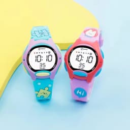 Children Watches Cute Pink Digital Kids Watch For Boys Girls 30M Waterproof Purple Student Electronic LED Wristwatch Gifts