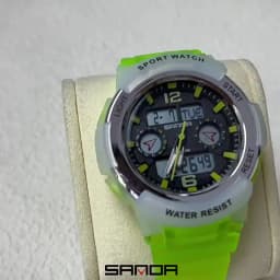 SANDA New 6188 Fashion Multi Functional Student Sports Waterproof Multi Functional Quartz Electronic Men's and Women's Watch