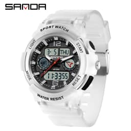 SANDA New 6188 Fashion Multi Functional Student Sports Waterproof Multi Functional Quartz Electronic Men's and Women's Watch