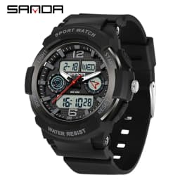 SANDA New 6188 Fashion Multi Functional Student Sports Waterproof Multi Functional Quartz Electronic Men's and Women's Watch