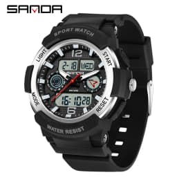 SANDA New 6188 Fashion Multi Functional Student Sports Waterproof Multi Functional Quartz Electronic Men's and Women's Watch
