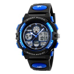 SKMEI Back Light Dual Time Display Sports Kids Watches Children Military 5Bar Waterproof Chrono Alarm Wristwatch For Boys Girls