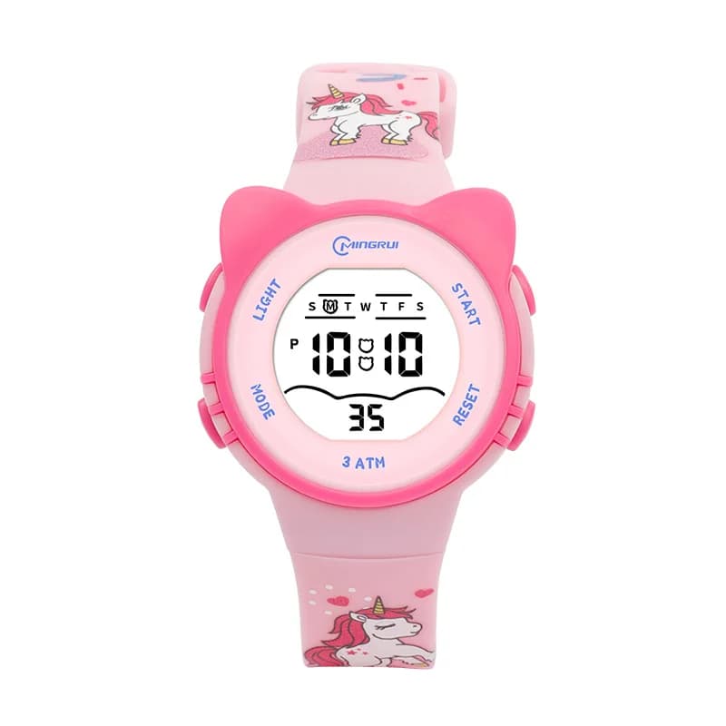 Children Watch Girls Cute Cartoon Electronic Watches Waterproof Alarm Clock Multi Functional Boys Student Wristwatch