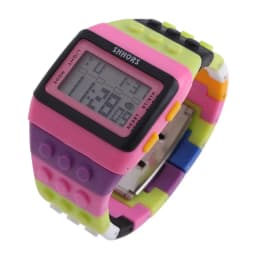 Hot Children's Watches Digital LED Chic Unisex Colorful Constructor Blocks Sports relogio masculino Wrist Women Watch Kids Gifts