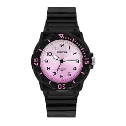 UTHAI Student Watch Fashion Trend Outdoor Sports Fresh 50M Waterproof PU Soft Female Middle School Student Youth Clock Watches
