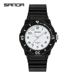 UTHAI Student Watch Fashion Trend Outdoor Sports Fresh 50M Waterproof PU Soft Female Middle School Student Youth Clock Watches