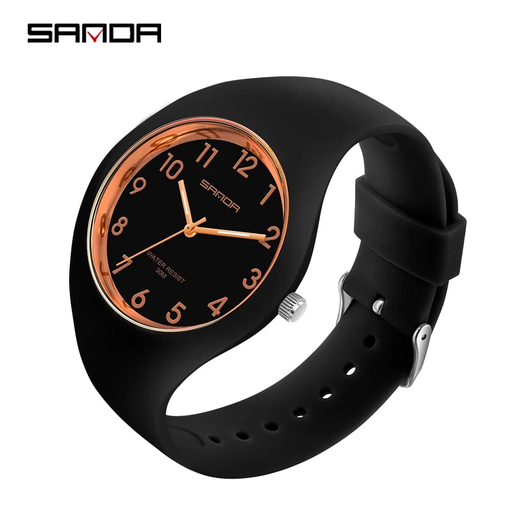 SANDA Brand Children's Watches Fashion Kids Silicone Waterproof Quartz Wristwatch Boys Sport Watches For Girls Gift Clock 2023