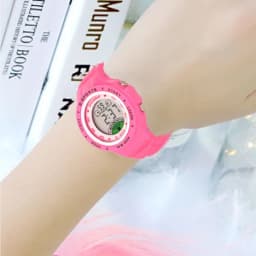 Children Electronic Watch Boys and Girls Macaron Sports Wristwatch Luminous Alarm Clock Multifunctional Kids Fashion Watches