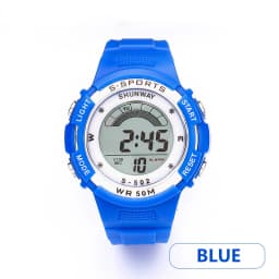 Children Electronic Watch Boys and Girls Macaron Sports Wristwatch Luminous Alarm Clock Multifunctional Kids Fashion Watches