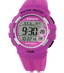 XONIX Boys Girls Sports Watches Waterproof 100m Multifunction World Time Led Light Swim Climb Outdoor Watch Children Wristwatch