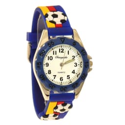 New Children's Boys 3D Cool Football Silicone Strap Watches Students Kids Sports Waterproof Quartz Watch Christmas Gifts