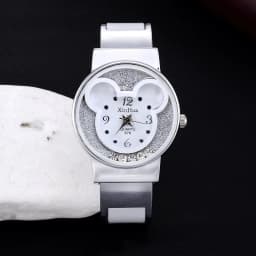 Children's Quartz Watch For Mickey Mouse Cartoon Stainless Steel Bracelet Kids Student Boy Girl Cute Wristwatches Clock Gift