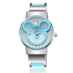 Children's Quartz Watch For Mickey Mouse Cartoon Stainless Steel Bracelet Kids Student Boy Girl Cute Wristwatches Clock Gift