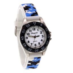 Chaoyada Children Boys Girls Watch Silicone Military Camouflage Strap Quartz Wristwatch Kids Birthday Gifts Students Watches