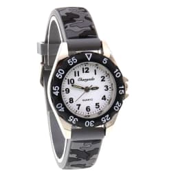 Chaoyada Children Boys Girls Watch Silicone Military Camouflage Strap Quartz Wristwatch Kids Birthday Gifts Students Watches