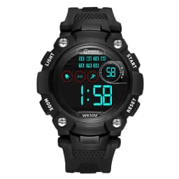 UTHAI Men's Electronic Watch High School Student Sports Watches Waterproof LED Alarm Clock Calendar Kids Digit Smart Wristwatch