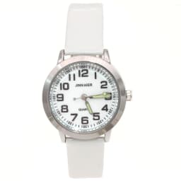 Fashionable Kids Quartz Watch Leather Strap Silver Case Easy Read 28MM Children's Watch for Boys And Girls Gift