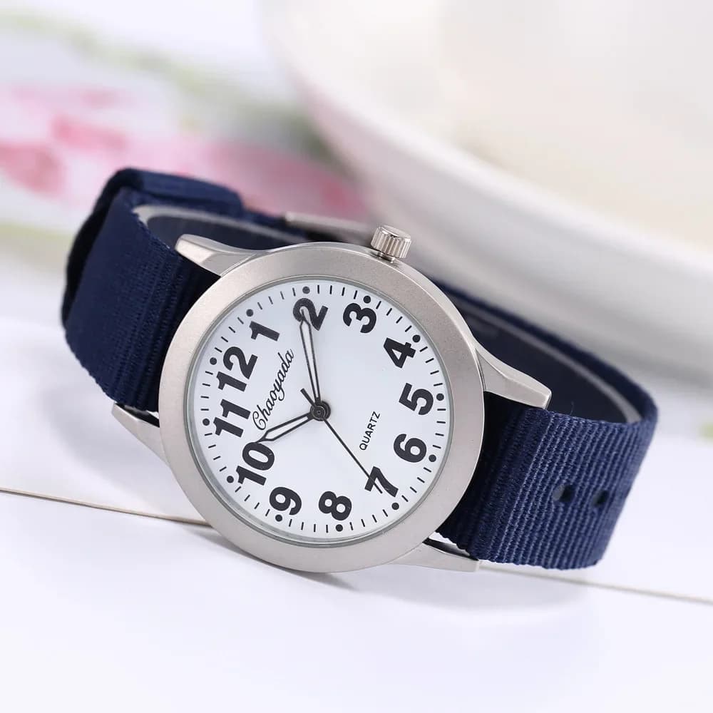 New Famous Brand Men Children Boys Girls Fashion Cool Quartz Watches Students Canvas Electronic Wrist Watch
