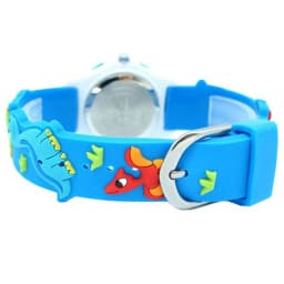Cute 3D Dinosaur Cartoon Kids Watch Rubber Strap Boys Girls Silicone Quartz Wristwatch Child Brand Timepiece