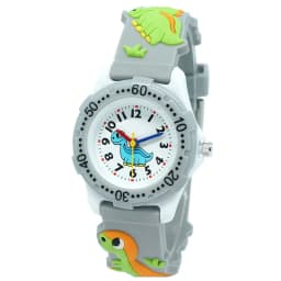 Cute 3D Dinosaur Cartoon Kids Watch Rubber Strap Boys Girls Silicone Quartz Wristwatch Child Brand Timepiece