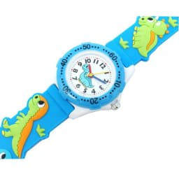 Cute 3D Dinosaur Cartoon Kids Watch Rubber Strap Boys Girls Silicone Quartz Wristwatch Child Brand Timepiece
