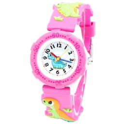 Cute 3D Dinosaur Cartoon Kids Watch Rubber Strap Boys Girls Silicone Quartz Wristwatch Child Brand Timepiece